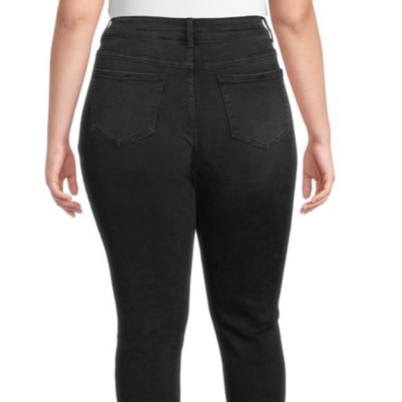 TS Vintage Inspired Crop Jeans- Black- Size 16W - Picture 3 of 10